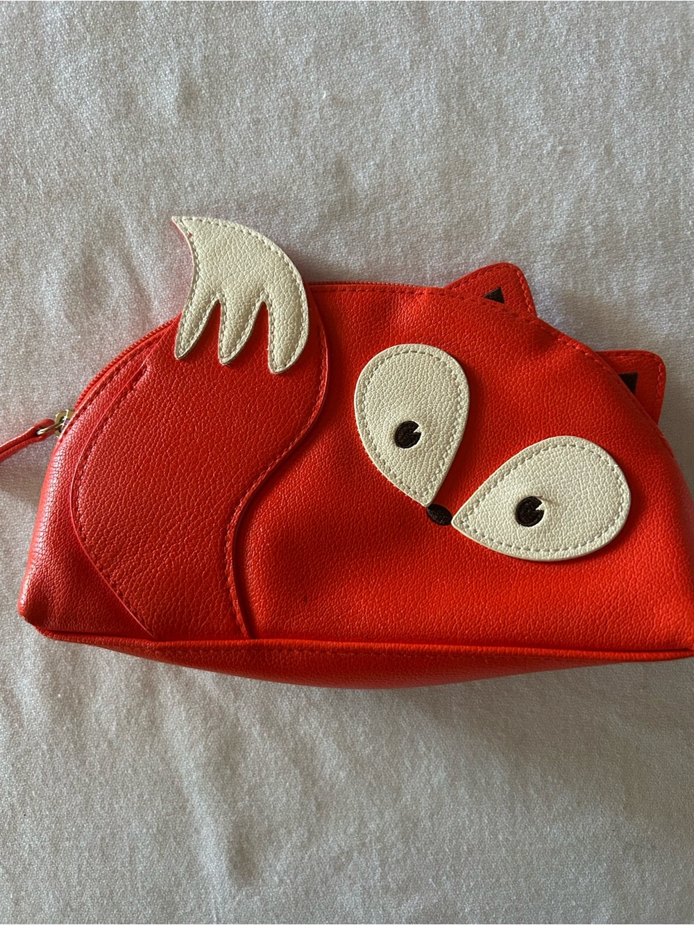 Bath & Body Works Orange Fox Bag Pencil Case Makeup Bag Accessories